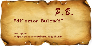 Pásztor Bulcsú névjegykártya